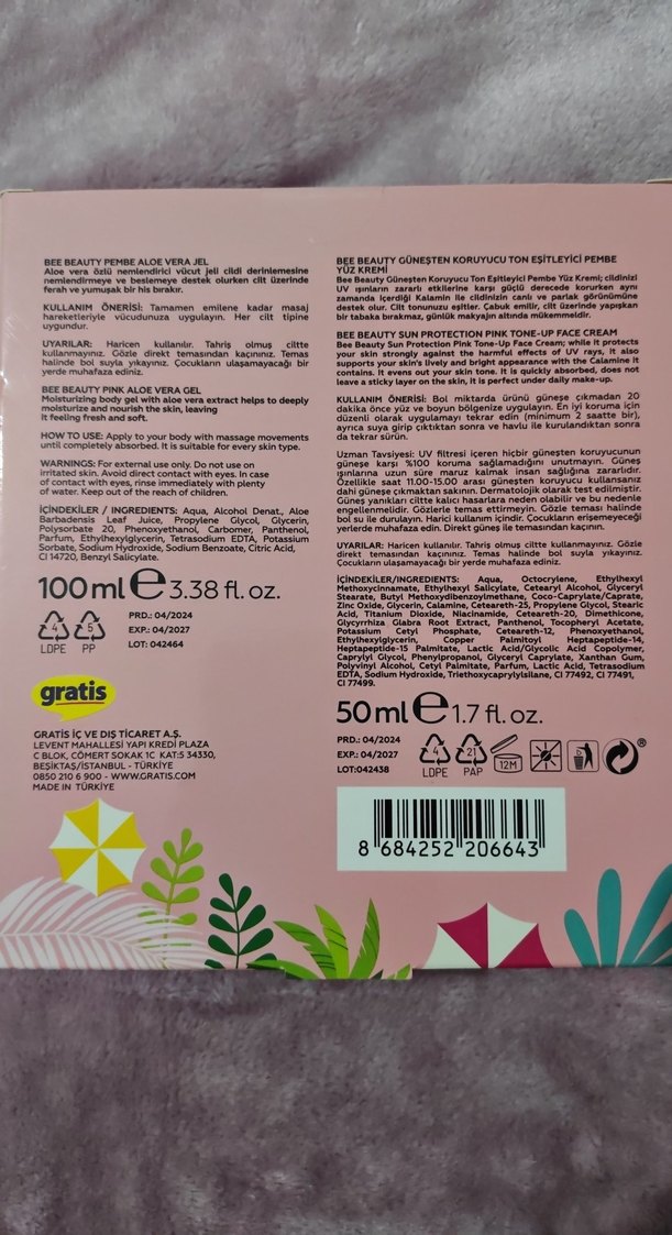 Bee Beauty Pembe Yaz Güneş Seti SPF 50 - Görsel 2