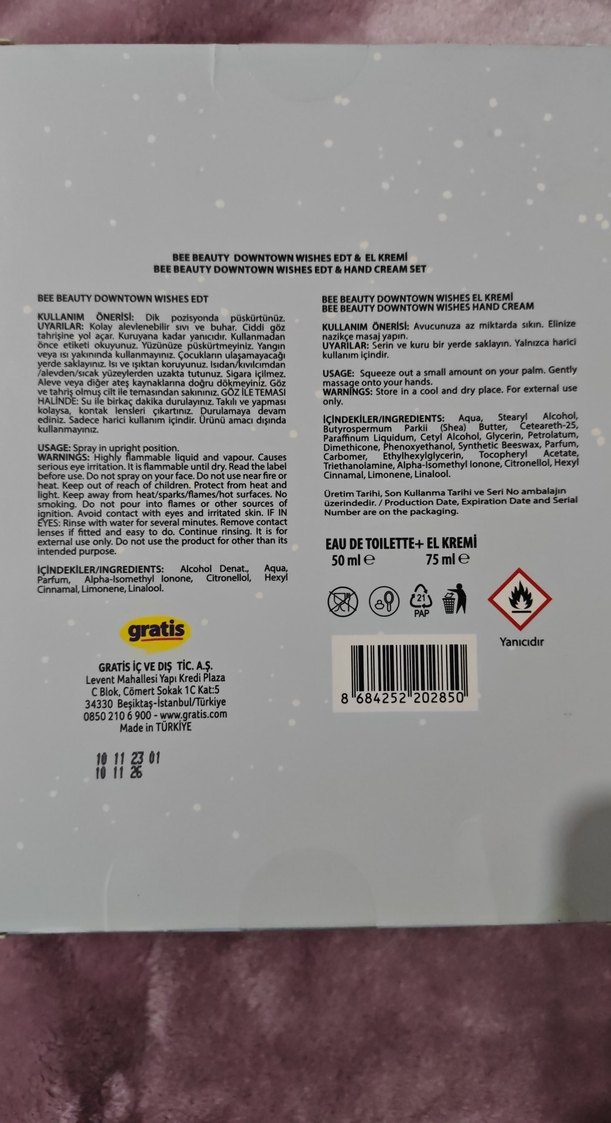 Bee Beauty Downtown Wishes Parfüm ve El Kremi Seti - Görsel 2