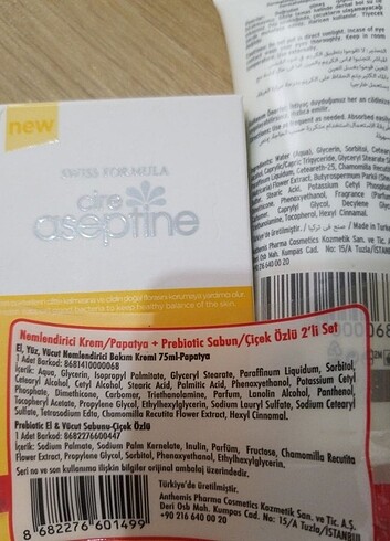 Cire aseptine el kremi ve el sabunu - Görsel 3