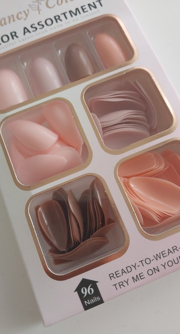 Pastel Bej Takma Tırnak Seti - Görsel 3