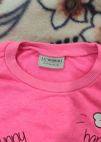 LC Waikiki Kiz Cocuk Pembe Baskili Sweatshirt