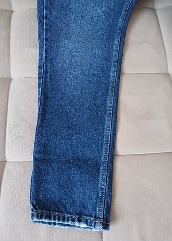 Ekol Kadın Mavi Denim Normal Boy Rahat Kesim Jean