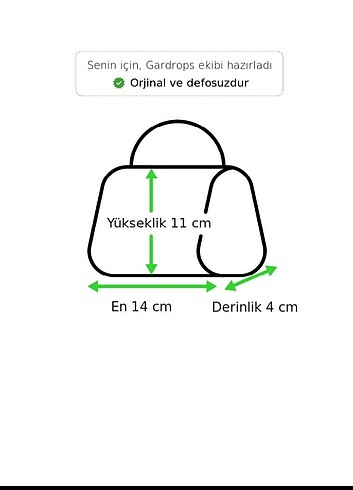 Beden Koton marka mini çanta