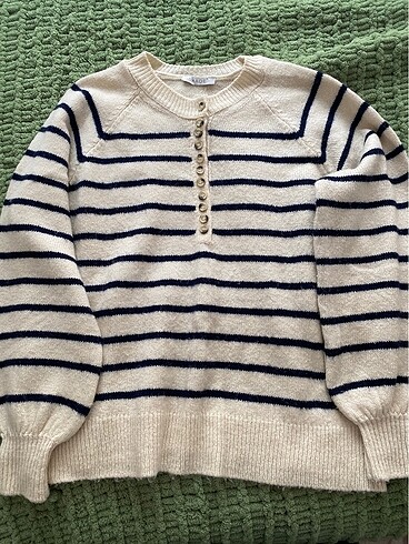 siyah beyaz cizgili sweatshirt