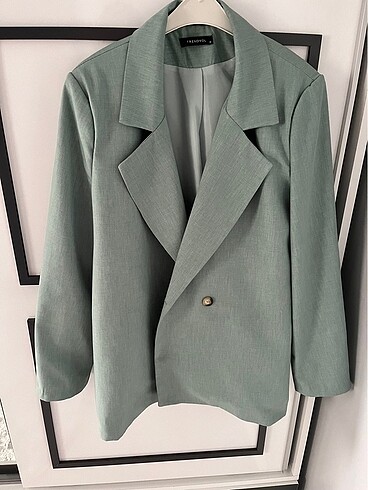 mint yeşili blazer ceket