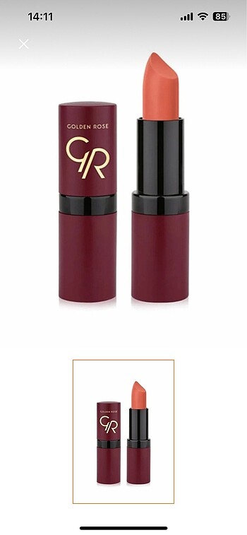 Golden rose 21 numara velvet matte ruj
