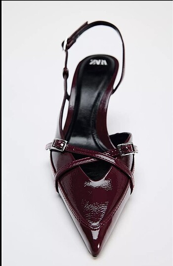 38 Beden bordo Renk Zara Bordo Topuklu Ayakkabı