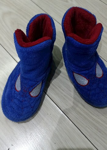 Mavi Erkek Çocuk Sıcak Terlik Velcro - Görsel 5