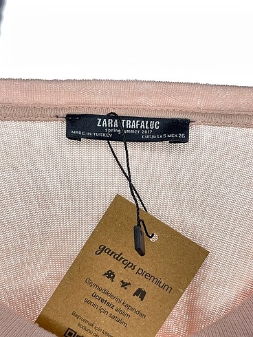 s Beden pembe Renk Zara Bluz %70 İndirimli.