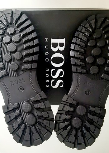 BOOS Siyah Kürklü Erkek Street Style Bot - Görsel 6