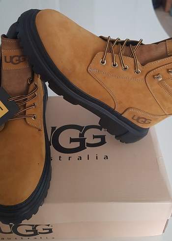 UGG Erkek Taba Süet Bağcıklı Street Style Bot - Görsel 2