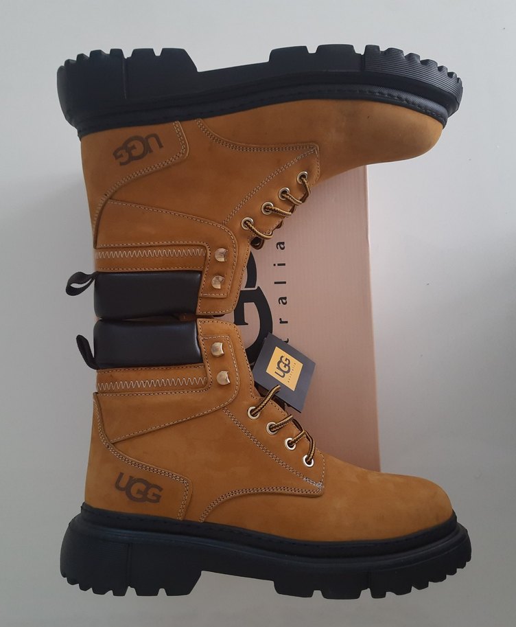 UGG Erkek Taba Süet Bağcıklı Street Style Bot - Görsel 3