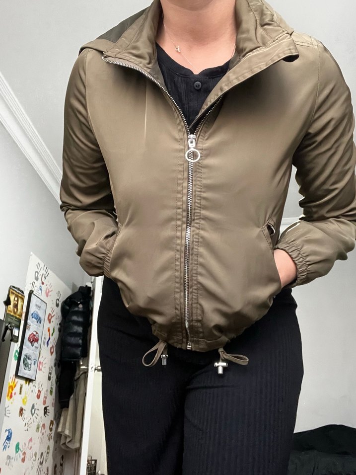 Bershka hali bomber yağmurluk - Görsel 5