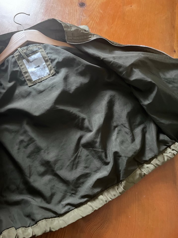 Bershka hali bomber yağmurluk - Görsel 4