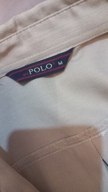 Polo Garage Bej rengi çift cepli gömlek