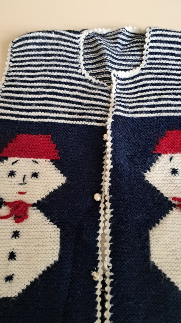 Nakışlı Mavi Erkek Çocuk Triko Yelek - Görsel 3