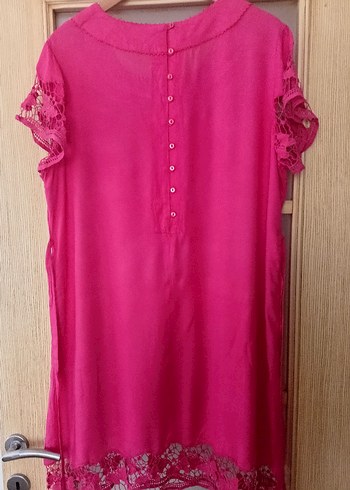 American Vintage Dantel Detaylı Pembe ELBİSE