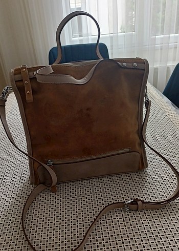 American Vintage Y2K Kahverengi Süet Bohem Kadın Çanta