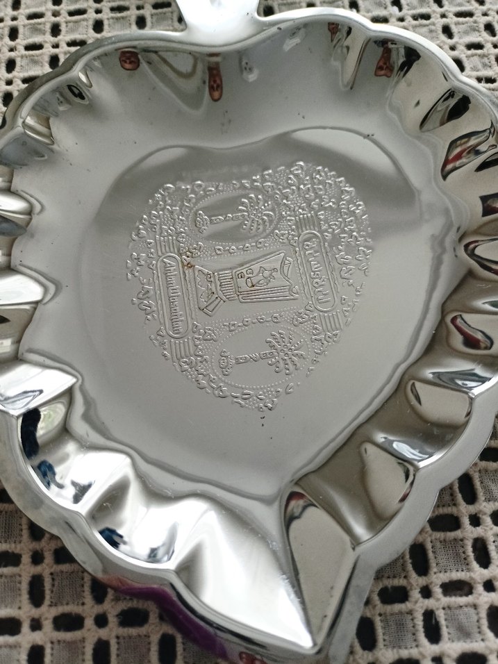 Nakış Desenli Parlak Altın Tabak Seti - Görsel 2