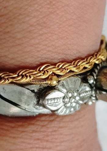 Vintage gümüş Bileklik UNİSEX - Görsel 8