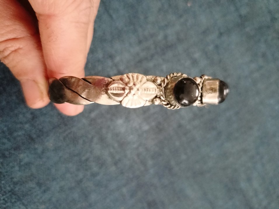 Vintage gümüş Bileklik UNİSEX - Görsel 2