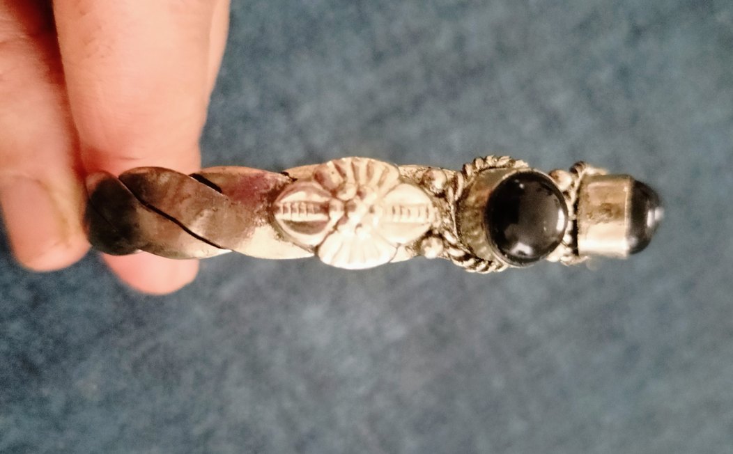 Vintage gümüş Bileklik UNİSEX - Görsel 4