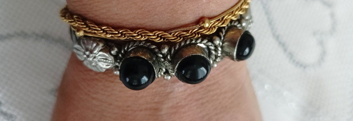 Vintage gümüş Bileklik UNİSEX - Görsel 5