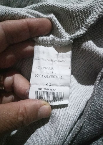 l Beden gri Renk Gri Kadın Uzun Kollu Baskılı Sweatshirt