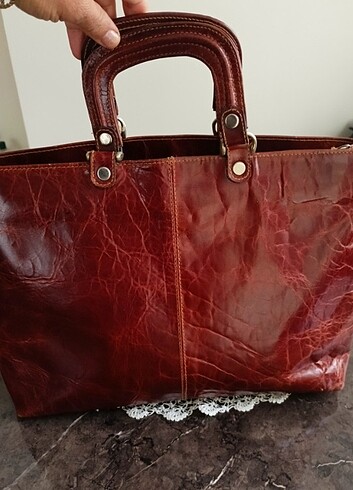 American Vintage VİNTAGE GİORGİO DERİ ÇANTA