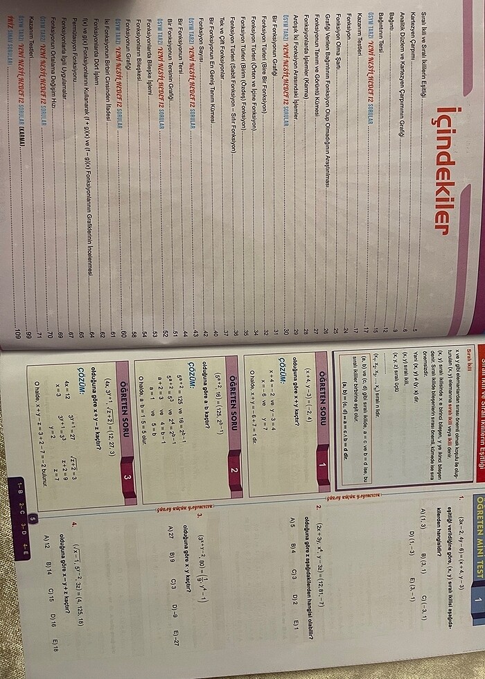 Kardeşten Çarpım ve Fonksiyonlar Matematik Fasikülü - Görsel 2