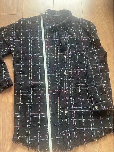 Tuvit kumaş ceket & hırka - Görsel 5