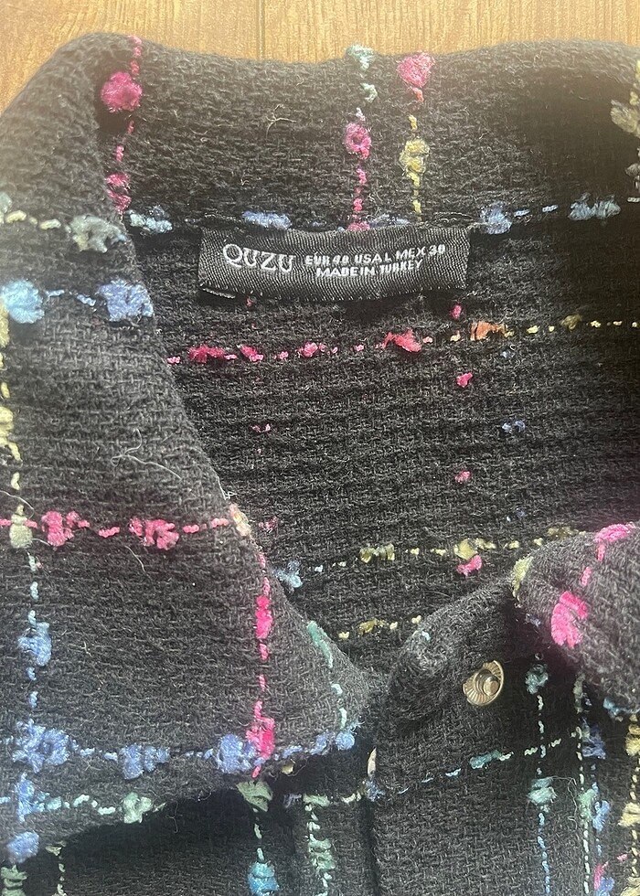 Tuvit kumaş ceket & hırka - Görsel 3