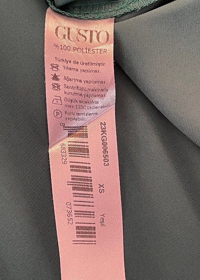 Gusto Yeşil Saten Gömlek - Görsel 4