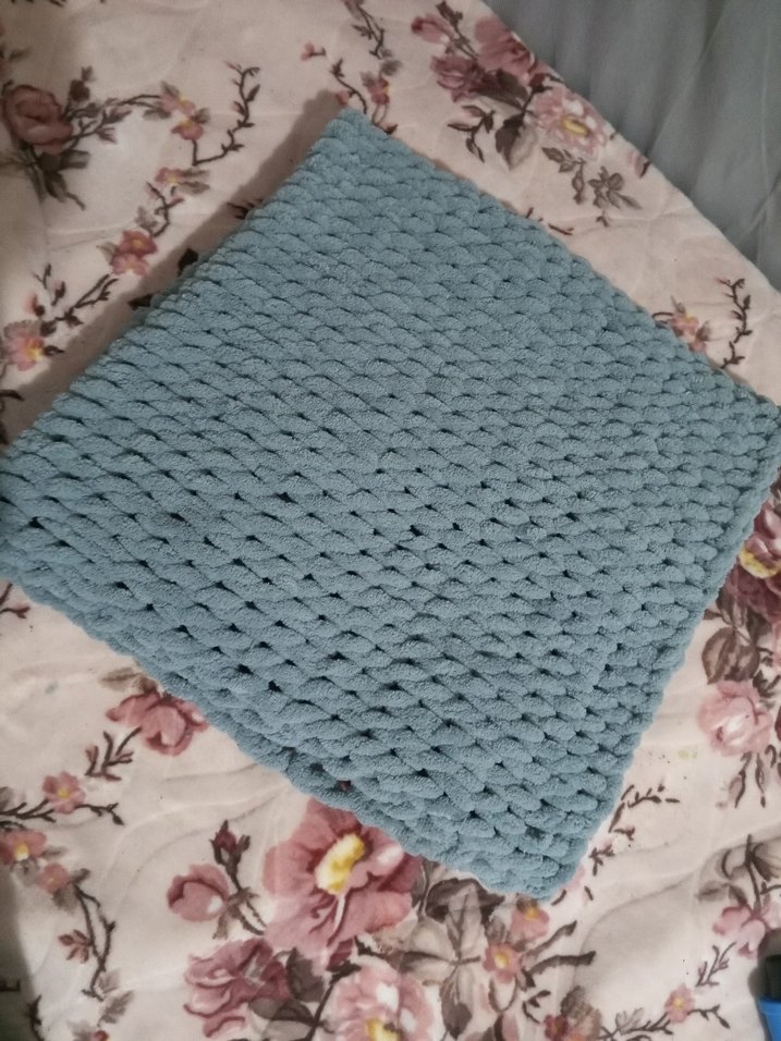 Gri Örgü Çocuk Battaniyesi - Görsel 3