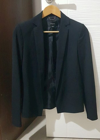 Düğmeli Siyah Kadın Blazer Ceket