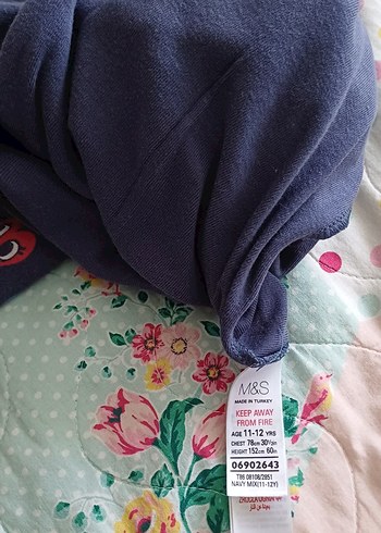 Marks & Spencer Renkli Desenli Kız Çocuk Pijama Takımı - Görsel 4