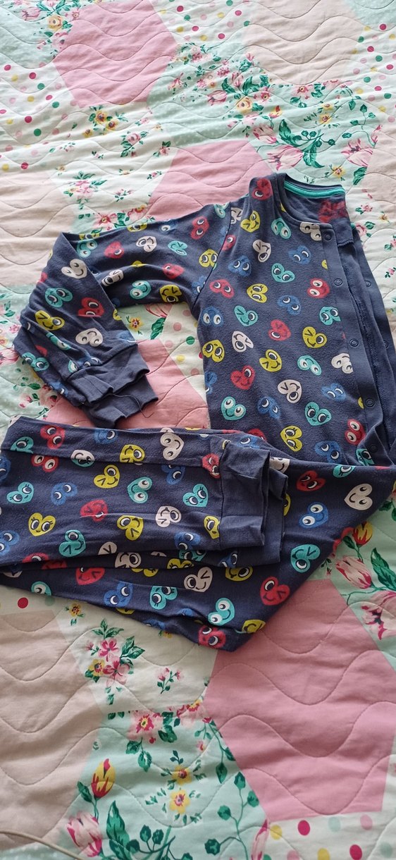 Marks & Spencer Renkli Desenli Kız Çocuk Pijama Takımı - Görsel 2