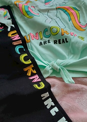LCW Kız Çocuk Unicorn Baskılı Tişört 9-10 yaş - Görsel 2