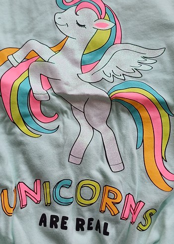 LCW Kız Çocuk Unicorn Baskılı Tişört 9-10 yaş - Görsel 5