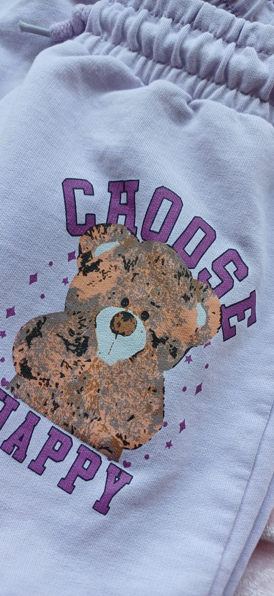 Kız Çocuk Kahverengi Peluş Detaylı Sweatshirt - Görsel 2