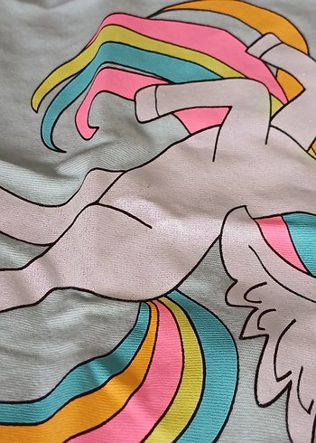 Çocuklar için Pastel Renkli Baskılı tişört - Görsel 2