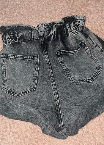 Duble Paça Yıkamalı Denim Şort - Görsel 6