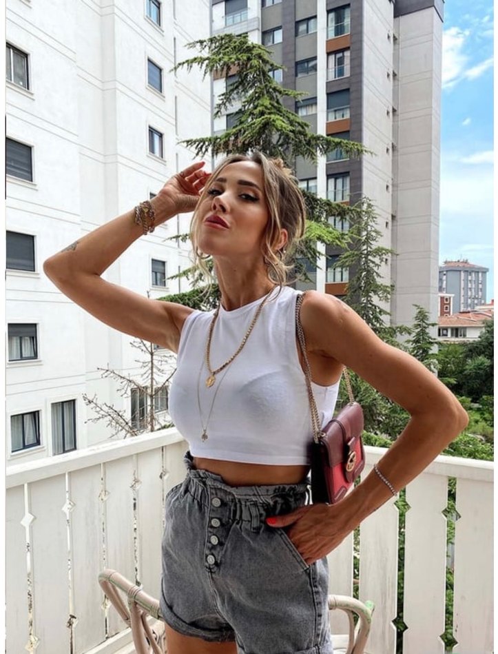 Duble Paça Yıkamalı Denim Şort - Görsel 3