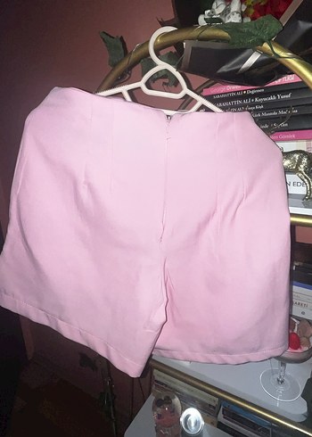 Pembe Mini Kemerli Şort Etek - Görsel 2