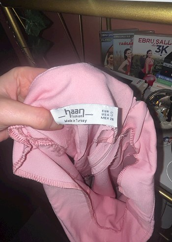 Pembe Mini Kemerli Şort Etek - Görsel 3