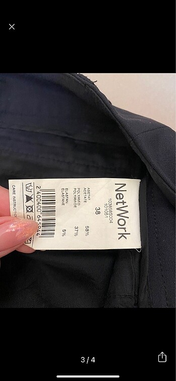 38 Beden Network kumas pantolon