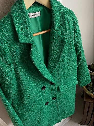 Yeşil Tüvit Ceket - Görsel 5