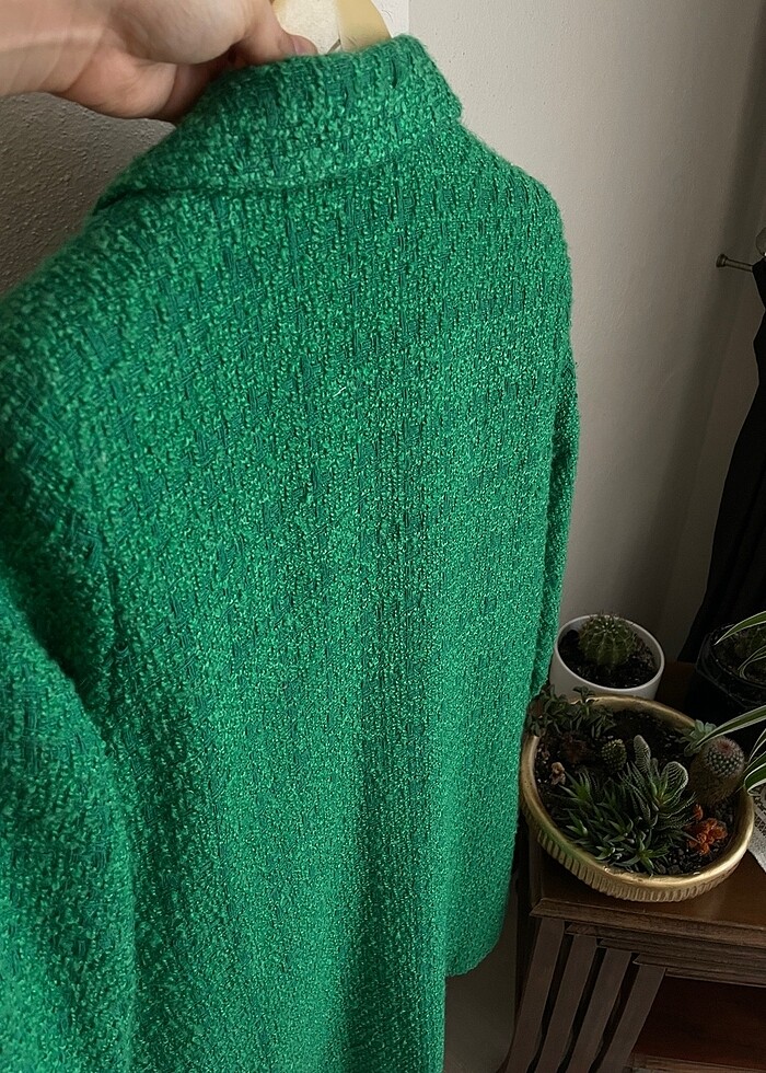 Yeşil Tüvit Ceket - Görsel 3