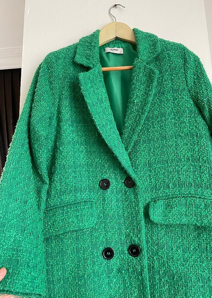Yeşil Tüvit Ceket - Görsel 2