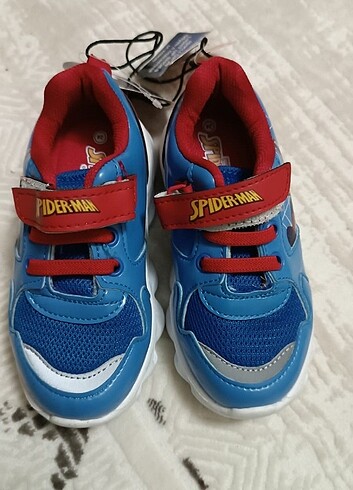 24 Beden mavi Renk Erkek bebek ışıklı spor ayakkabı